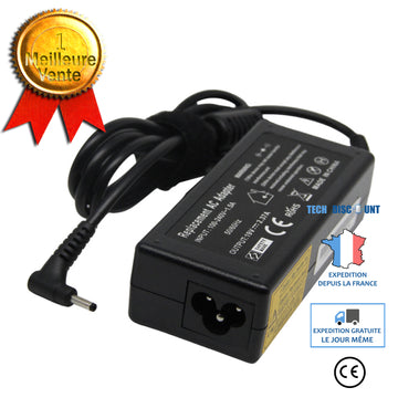 TD® Convient pour Acer Acer chargeur pour ordinateur portable 19V2.37A adaptateur secteur 45W identification intelligente
